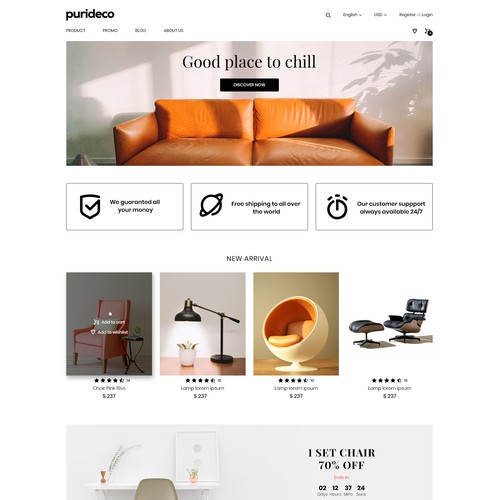 Homepage for  Furniture