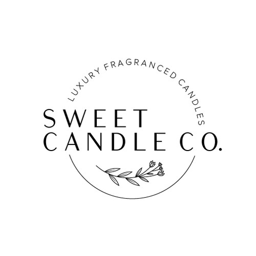 Feminine Logo design for a luxury candle brand