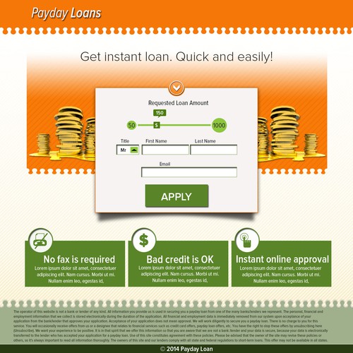 Payday Loans Template