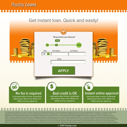 Payday Loans Template