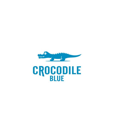 Create an awesome logo for Crocodile Blue