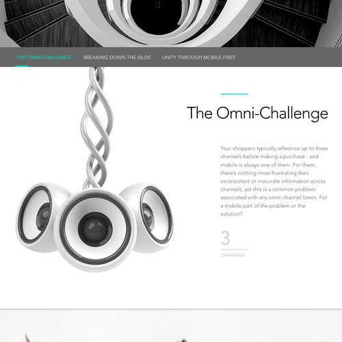 Powerful website concept for enterprise software company
