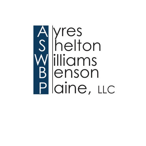 Elegant logo for a small firm of highly accomplished attorneys