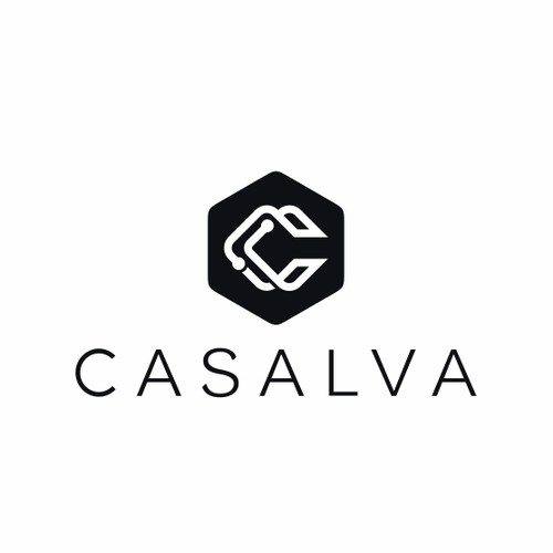 Elegant font and bold logo concept for CASALVA.