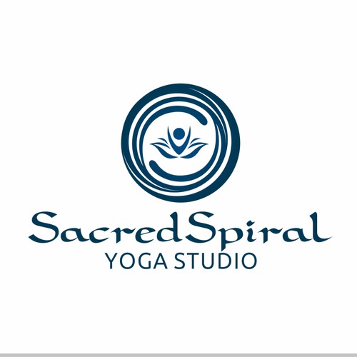 logo for yoga studio Sacred Spiral
