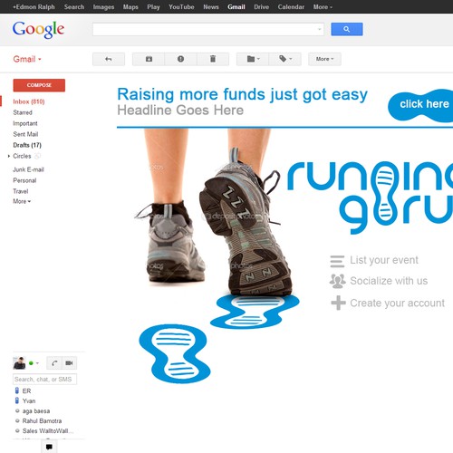 landing page for Running Guru