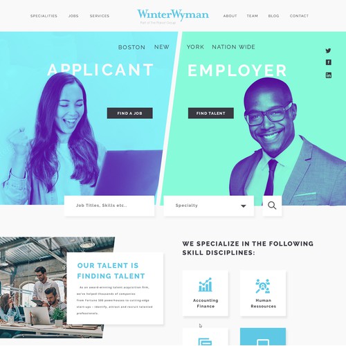 Staffing Agency Web Design