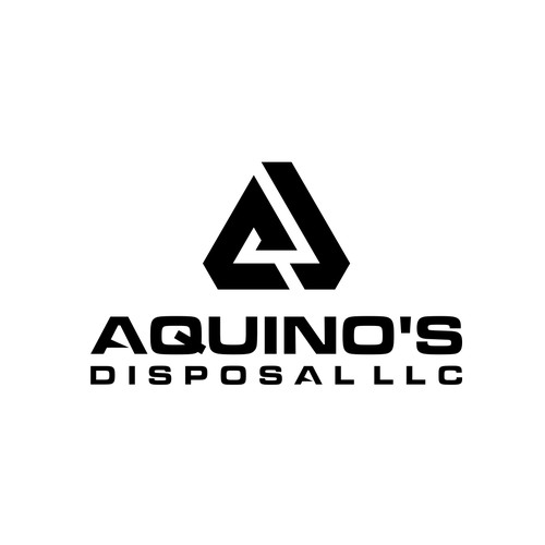 masculine logo for Aquino's Disposal LLC