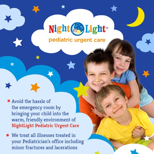 Flyer for Night Light Pediatric Urgent Care