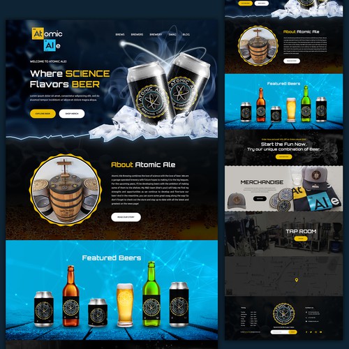 Beer Company Website Design