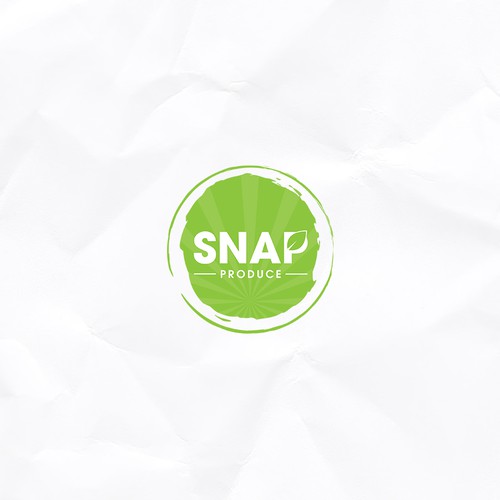 Simple and bold logo design for Snap produce.