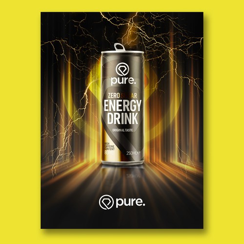Energy drink poster