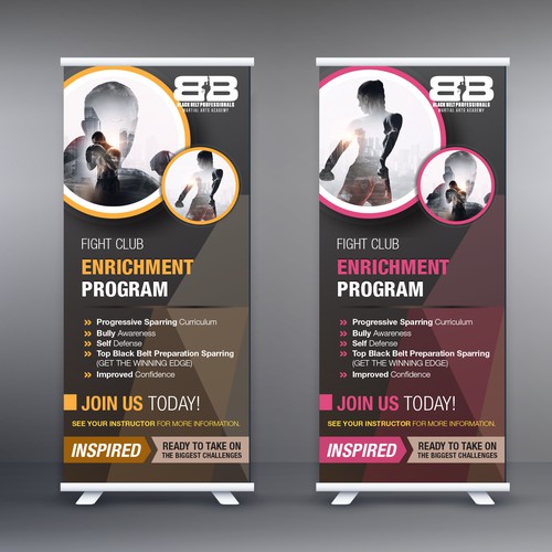 Stand Banner For BBP Martial Arts Academy