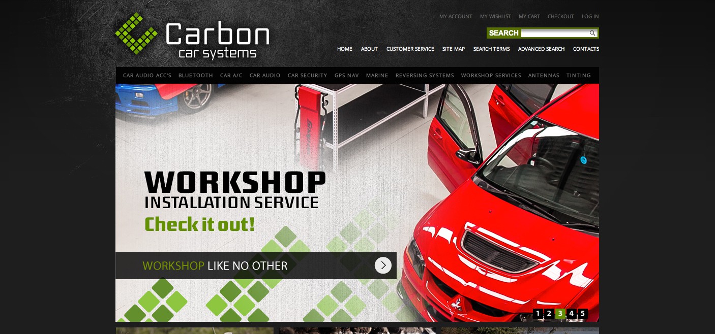 Website Banner Ads for Carbon Car Systems