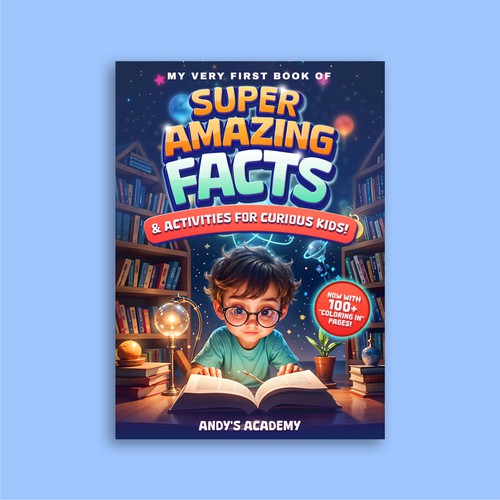 Super Amazing Facts Book Cover Design