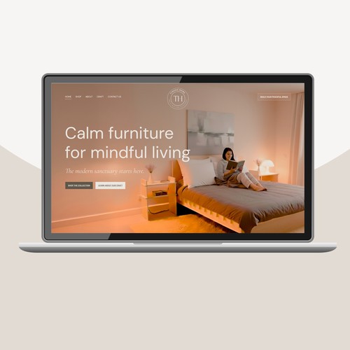 Winning project - Modern Miminalist Interior Furnishings Website
