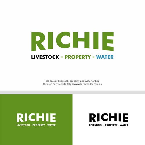 Logo Works For Richie : Livestock-Property-Water