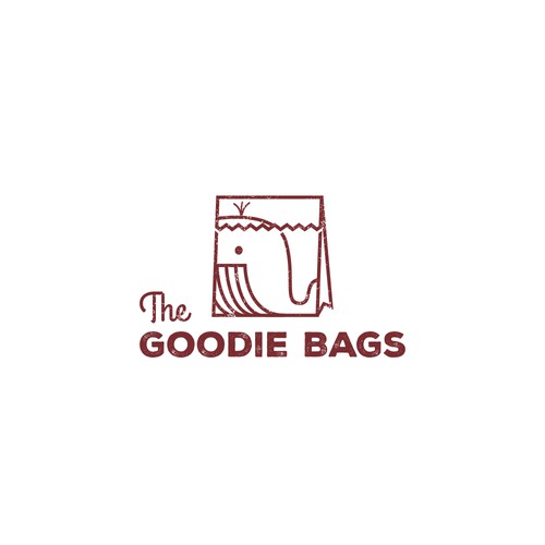 vintage line-art goodie bag