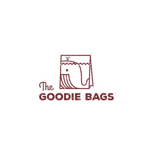vintage line-art goodie bag