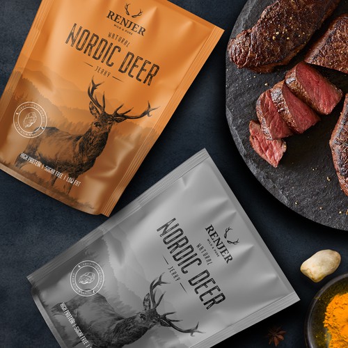 Packaging for World's leading WILD GAME JERKY Brand