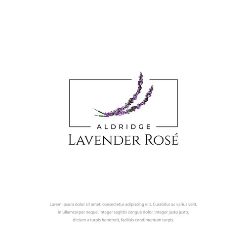 Design a classy logo for Lavender Rosé Label