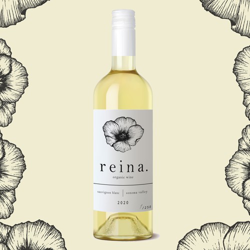 Elegant, simple wine label