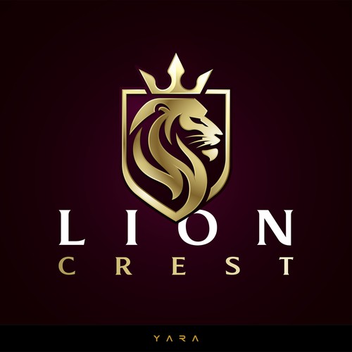 Lion Crest Shield Isignia Logo