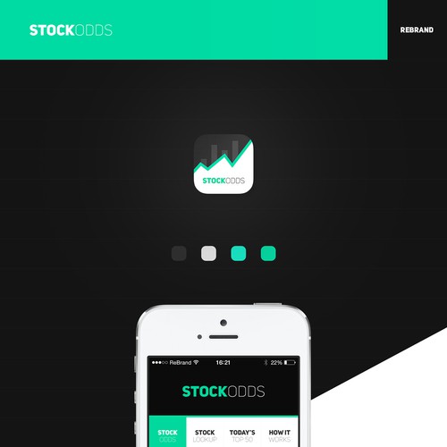 StockOdds App Design - An app that tells investors the odds a stockwill go up.
