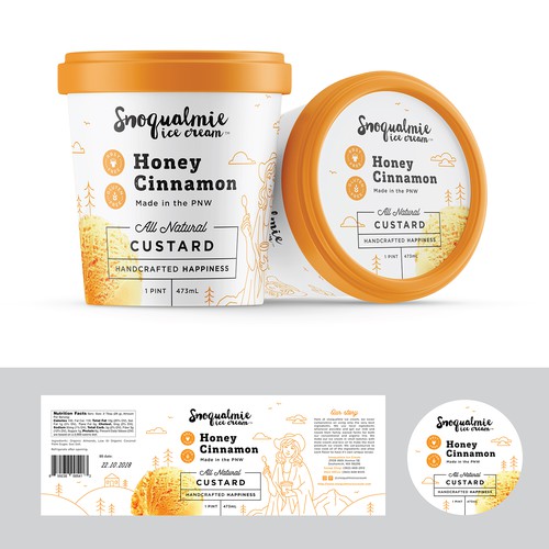Premium Ice Cream Label