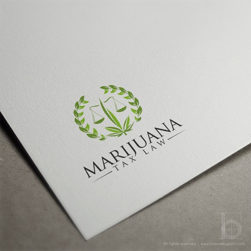 Logo Design Concept for Marijuana Tax Law