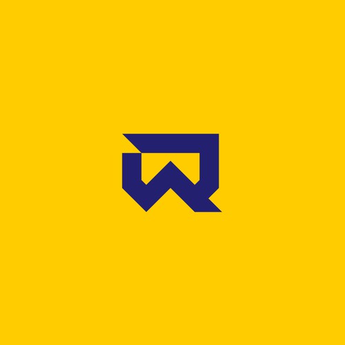 Bold RW monogram for Rebel Welding. A welding company