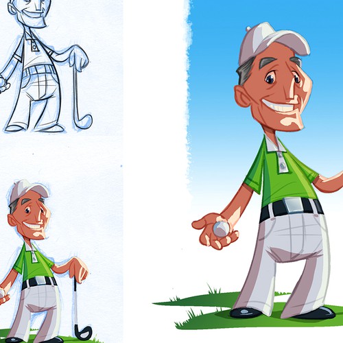 Create an avatar/character for new Golf Website