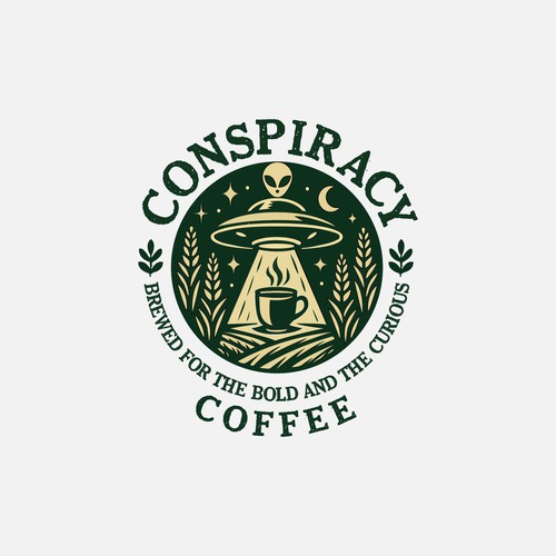 Conspiracy coffee logo design