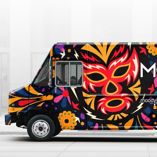 Moody's Food Truck Wrap Design