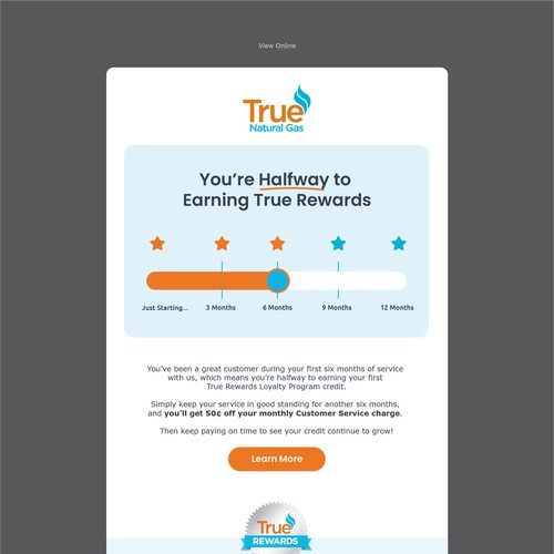 Animated email for True Natural Gas