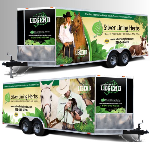 Eye Catching Enclosed Trailer Wrap