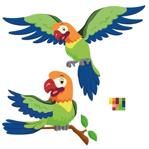 Parrot Mascot Design 