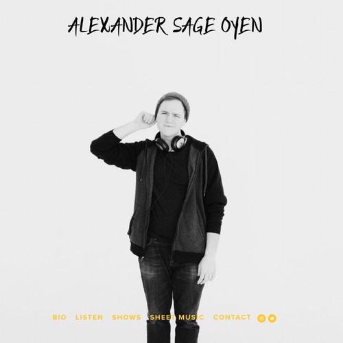 Website Design for Alexander Sage Oyen