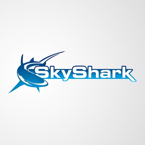 Logo for "SkyShark" Theme Park Ride