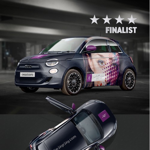  Luxury JCJ art Fiat 500 Car Design for Woman Target Group
