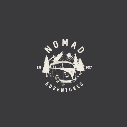 Vintage hipster adventure logos