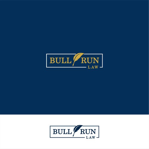 Quill Logo Concept For Bull Run Law