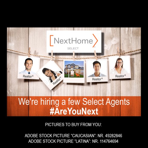 facebook ad banner to hire select agents