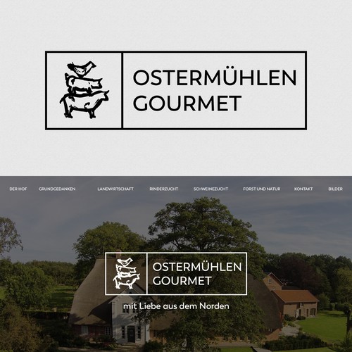 Logo design for a sustainable farm