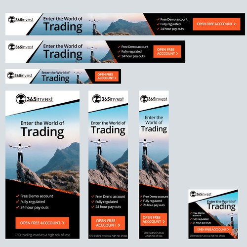 Banner Set for Forex Trading Company
