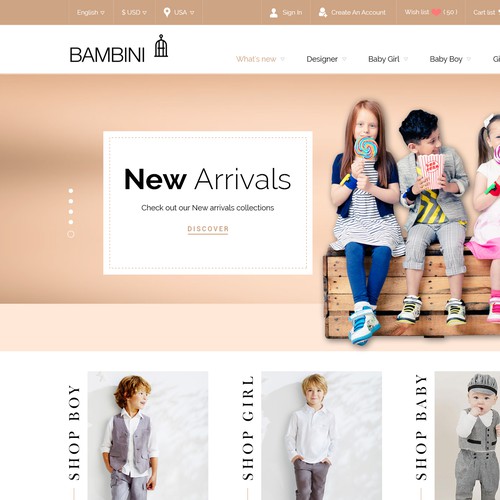 Bambini Children cloth wear store