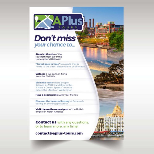 Flyer Desing for Aplus Tours 