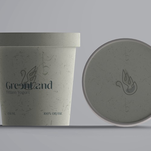 Greenland forzen yogurt brand packaging