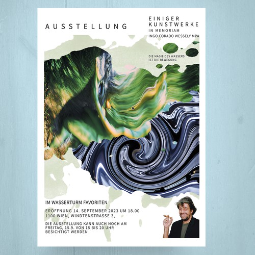 Ausstellungseinladung im Wasserturm