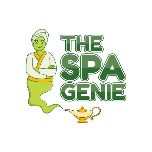 The Spa Genie Logo Design